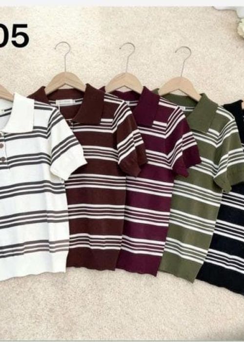 1791 BLUSA GOLA POLO LISTRA