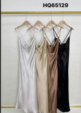 1709 VESTIDO SEDA BRILHO