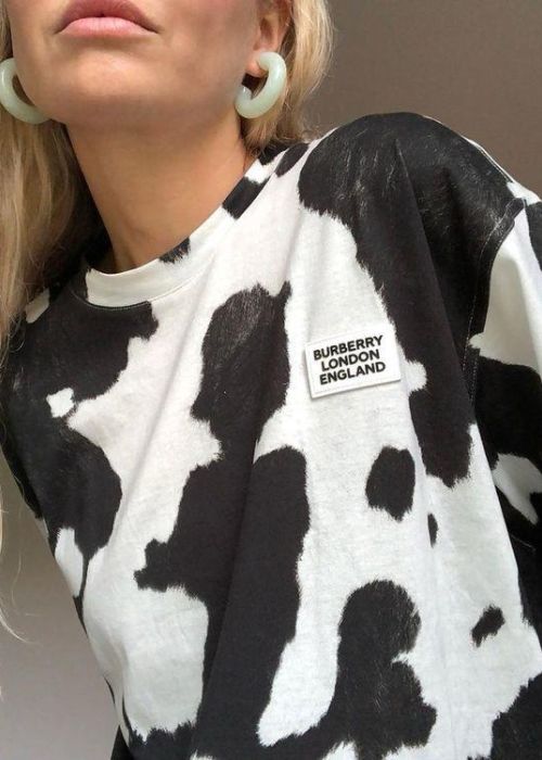 1455 T-SHIRT COW PRINT